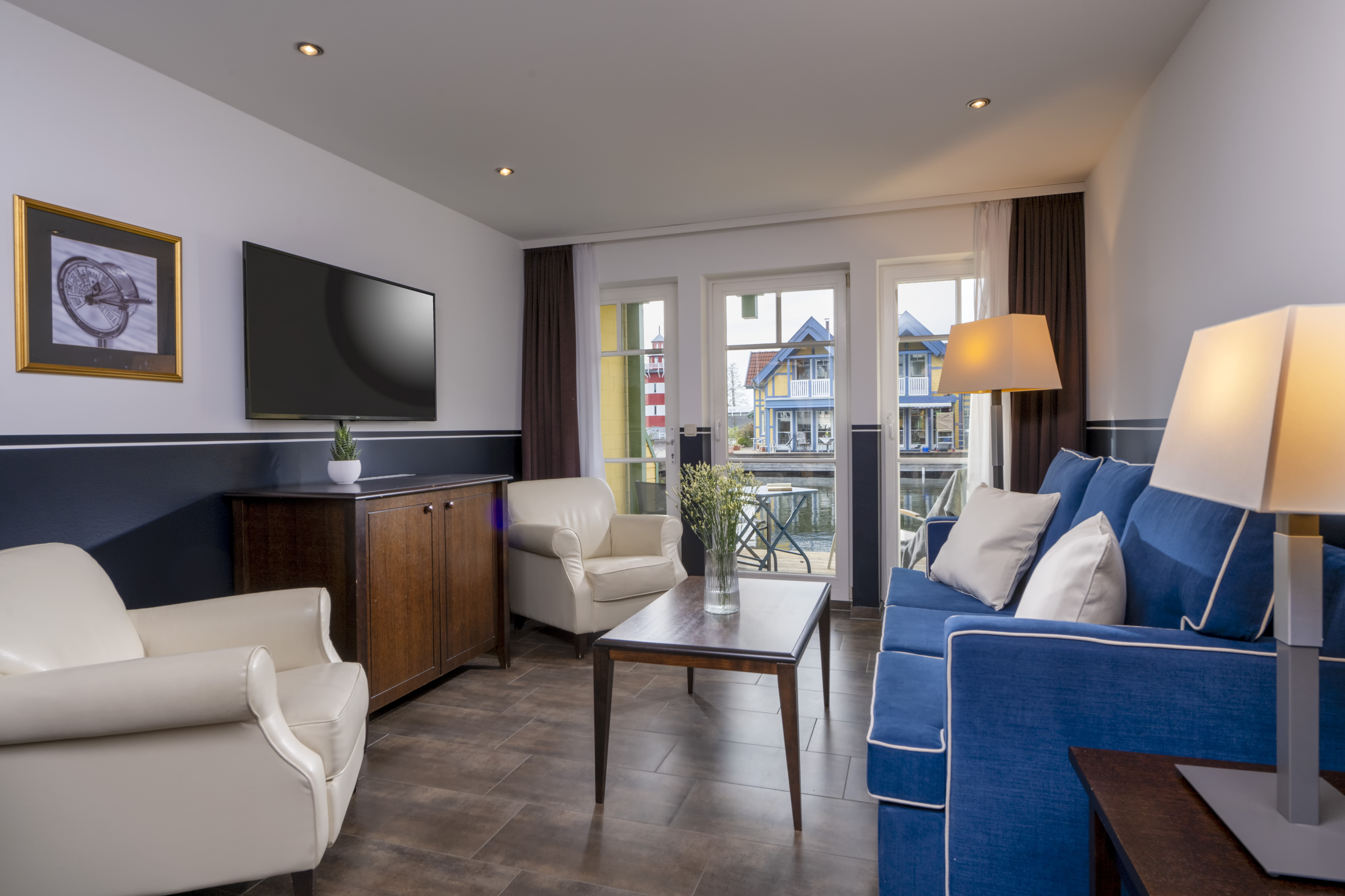 Precise Resort Hafendorf Rheinsberg Zimmerkategorien Island Suite mit einem Schlafzimmer