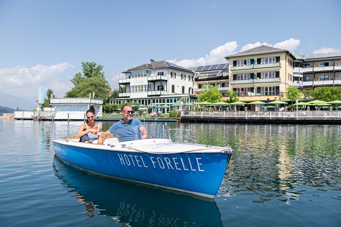 Luxushotel: Bootstour rund um den Millstätter See - Seeglück Hotel Forelle