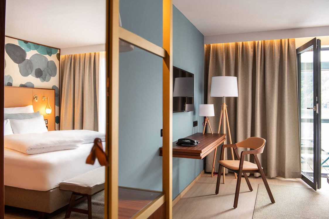 Luxushotel: Viel Platz in den modernen Zimmern - Seeglück Hotel Forelle