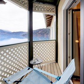 Luxushotel: Blick zum Millstätter See - Seeglück Hotel Forelle
