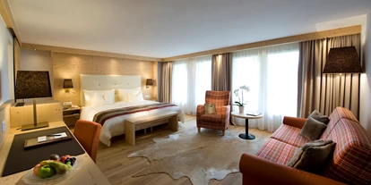 Luxusurlaub - Hotel-Schwerpunkt: Luxus & Familie - Doppelzimmer Haupthaus - GOLFHOTEL Les Hauts de Gstaad & SPA