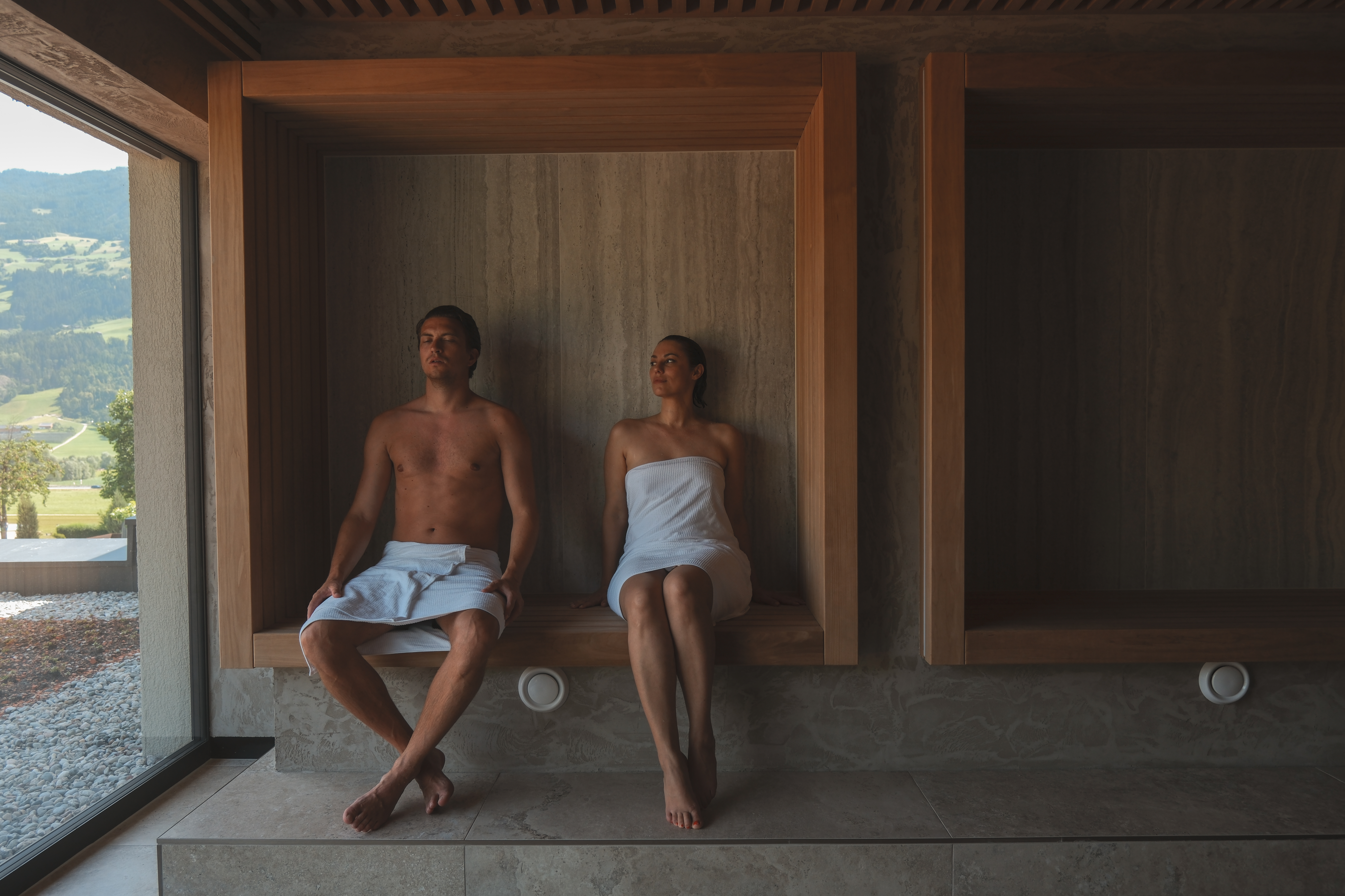 Luxushotel: Bio-Sauna im neuen GartenSPA - HELD - Hotel & SPA****s