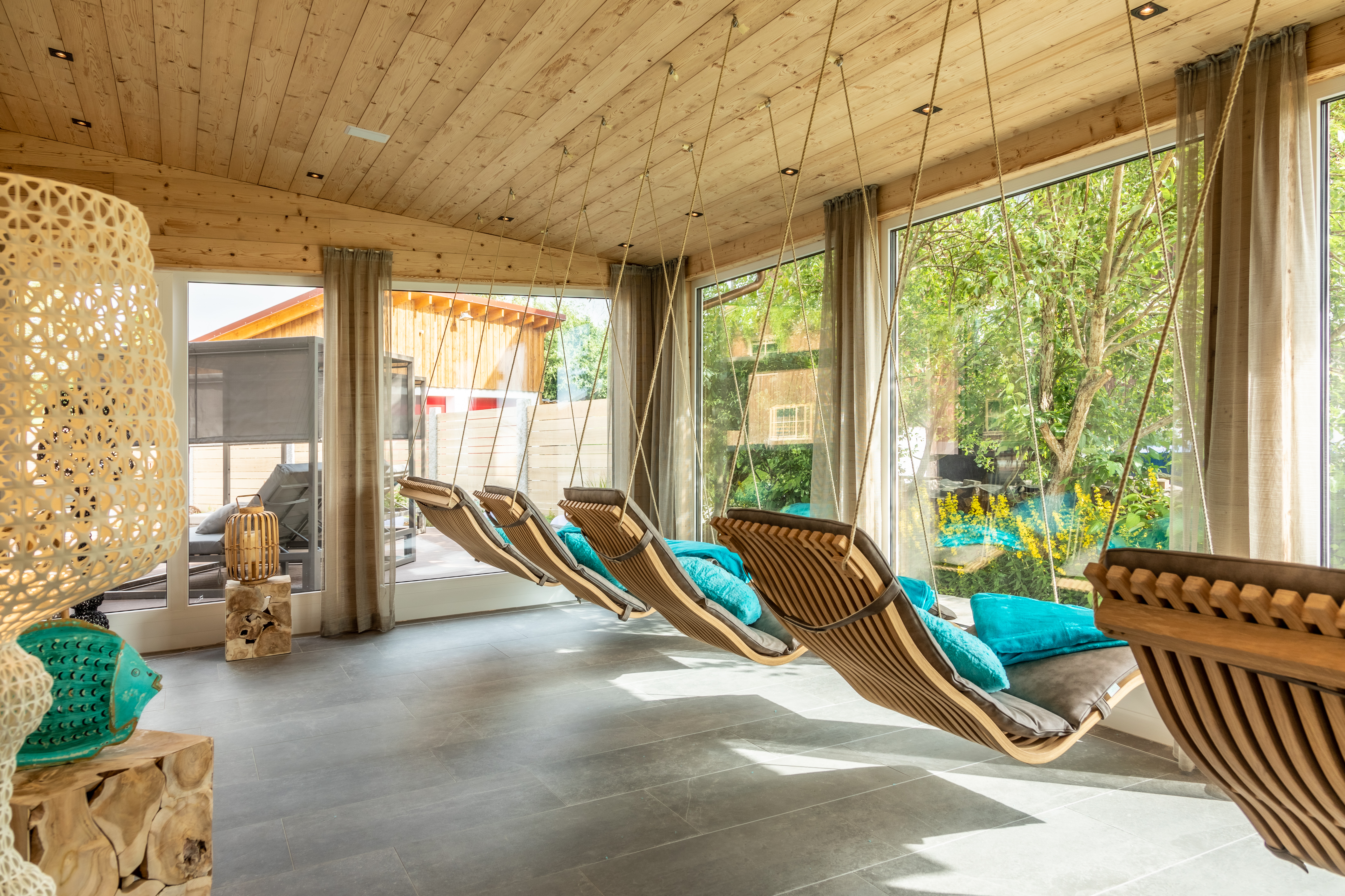 Luxushotel: Hängeliegen zum Seele baumeln lassen - Hanusel Hof Golf & Wellness Hotel