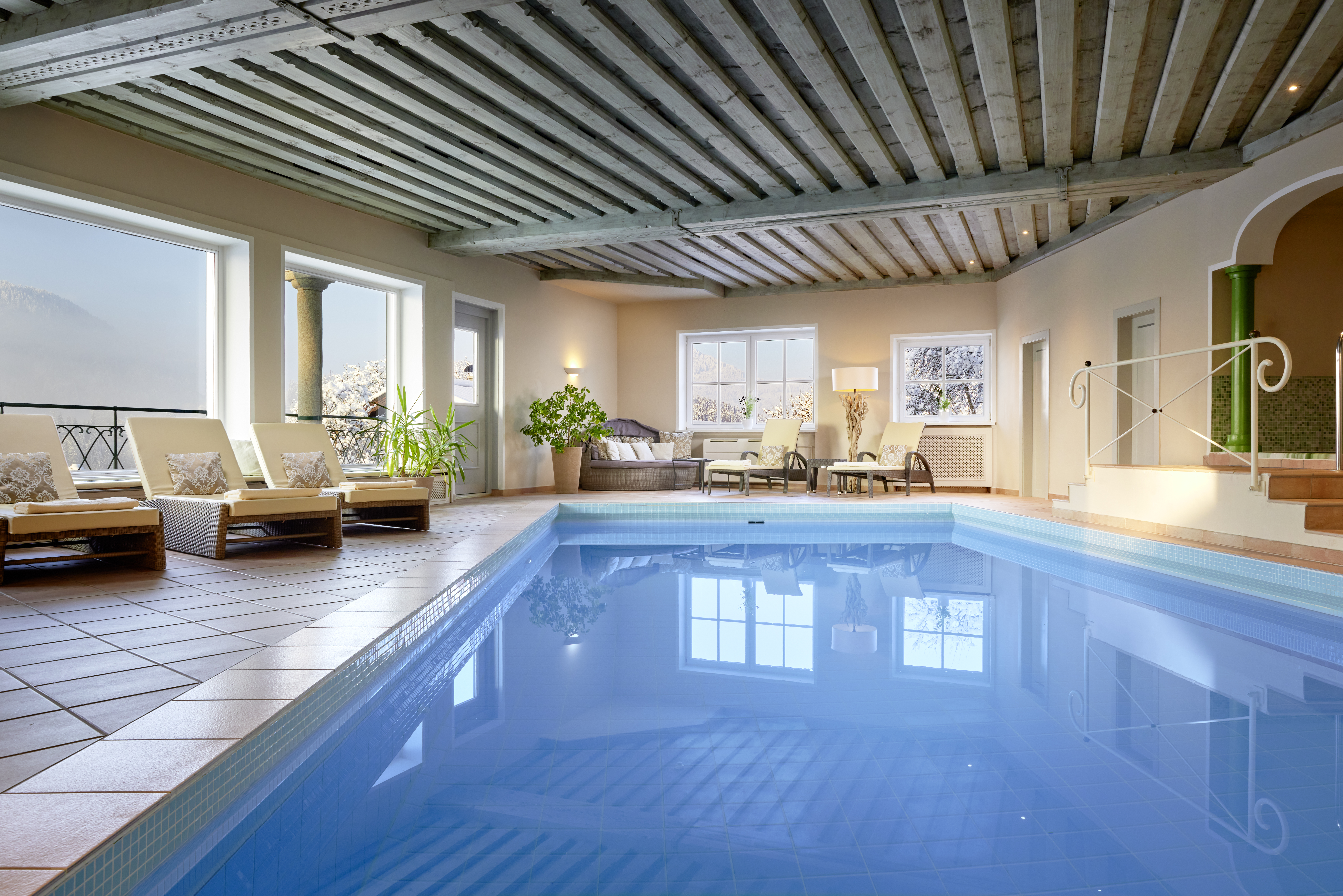 Luxushotel: Indoorpool im Spa de Charme Relais & Châteaux Hotel Tennerhof - Relais & Châteaux Hotel Tennerhof