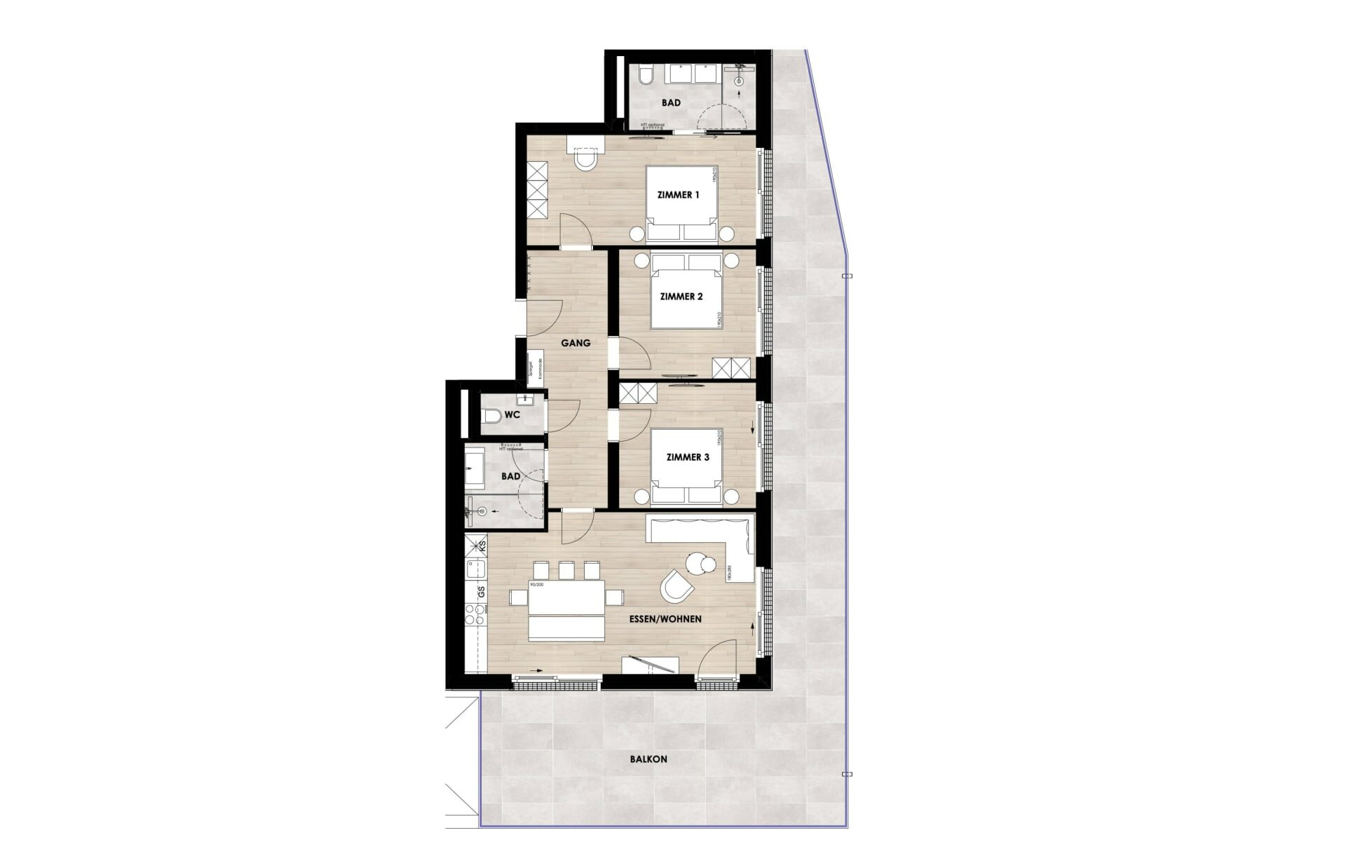 AlpenParks Hotel & Apartment Taxacher Kirchberg in Tirol Zimmerkategorien Penthouse DREAMS 6+2 	