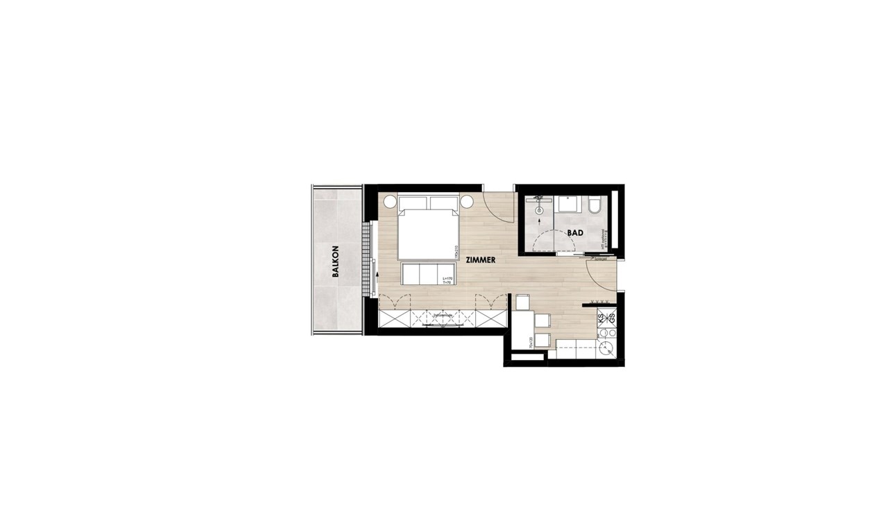 AlpenParks Hotel & Apartment Taxacher Kirchberg in Tirol Zimmerkategorien Studio CLASSIC (2+1)
