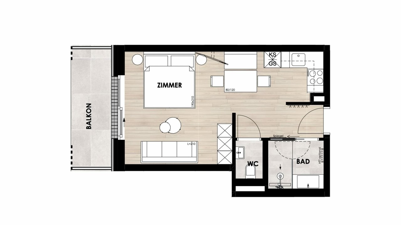 AlpenParks Hotel & Apartment Taxacher Kirchberg in Tirol Zimmerkategorien Studio COMFORT (2+2)
