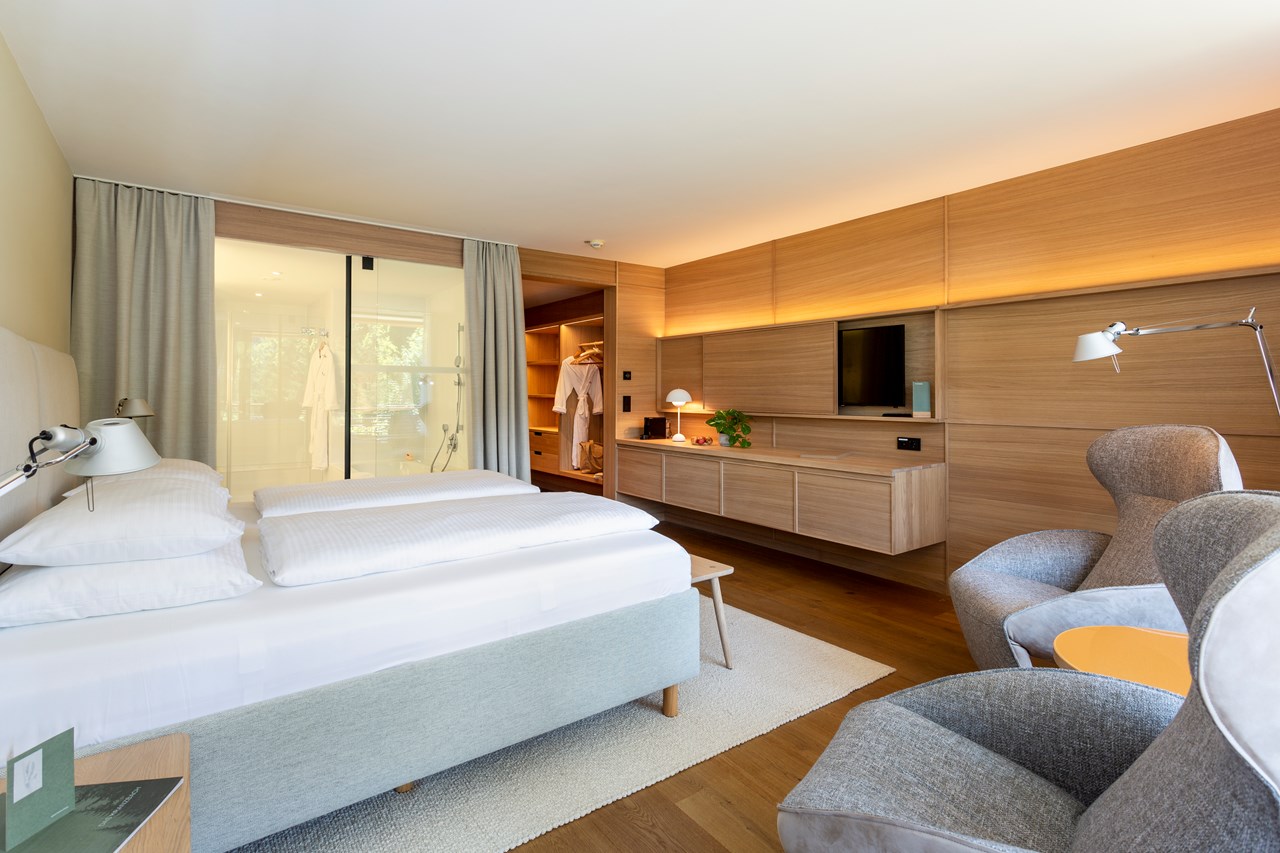 Das Kranzbach Zimmerkategorien Doppelzimmer Gartenflügel