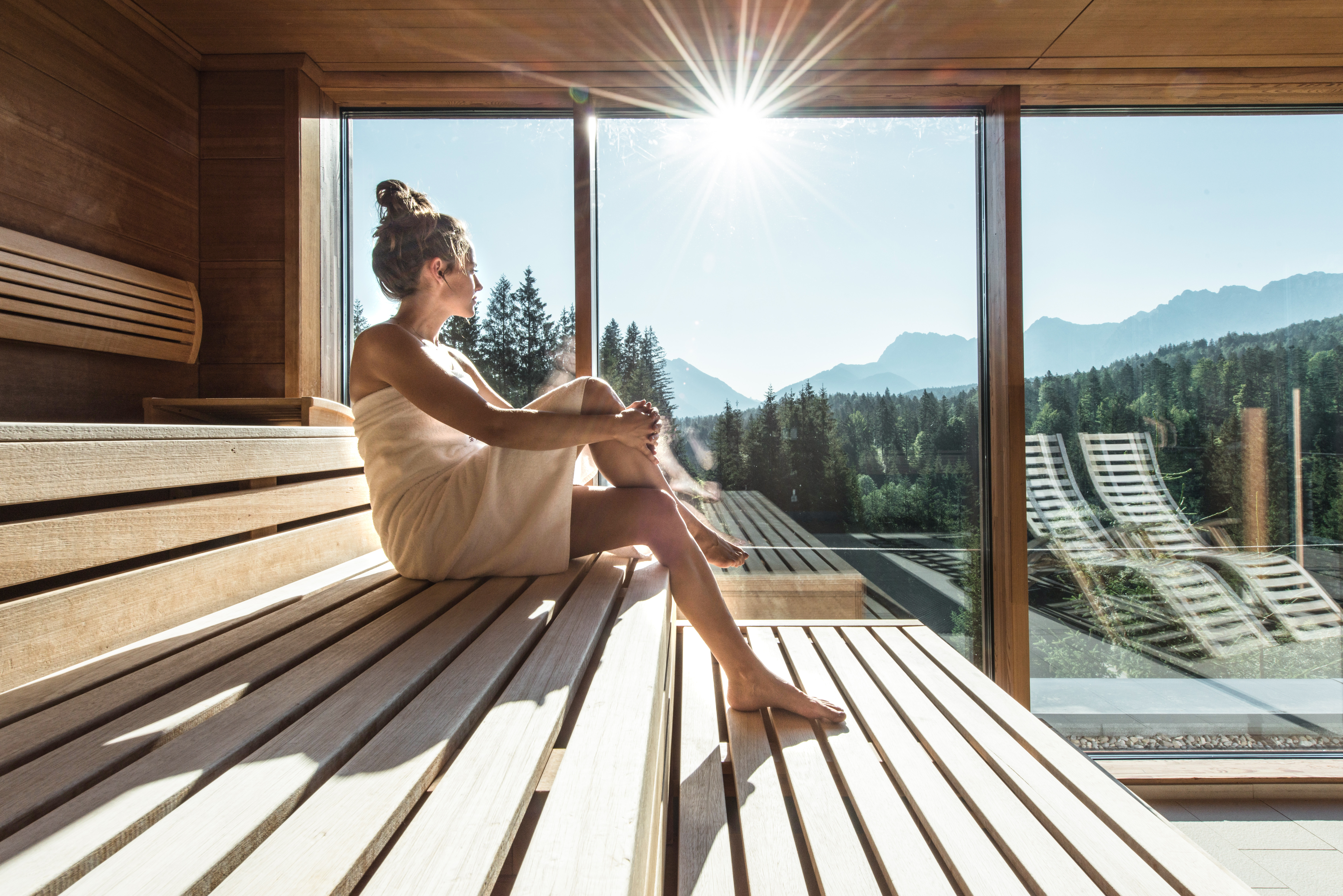 Luxusurlaub - Längenfeld - Panoramasauna - Das Kranzbach