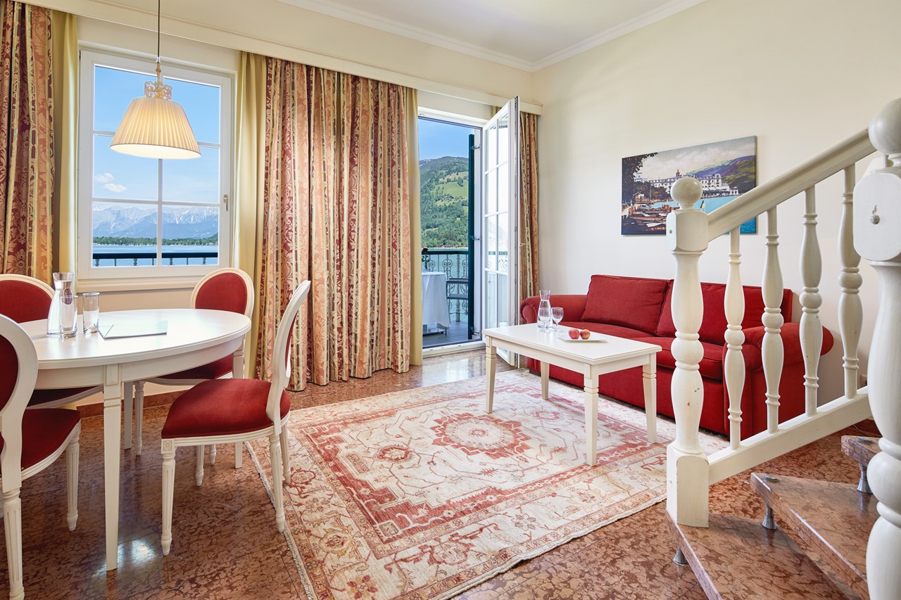 Grand Hotel Zell am See Zimmerkategorien Familienzimmer mit Seeblick & Balkon 