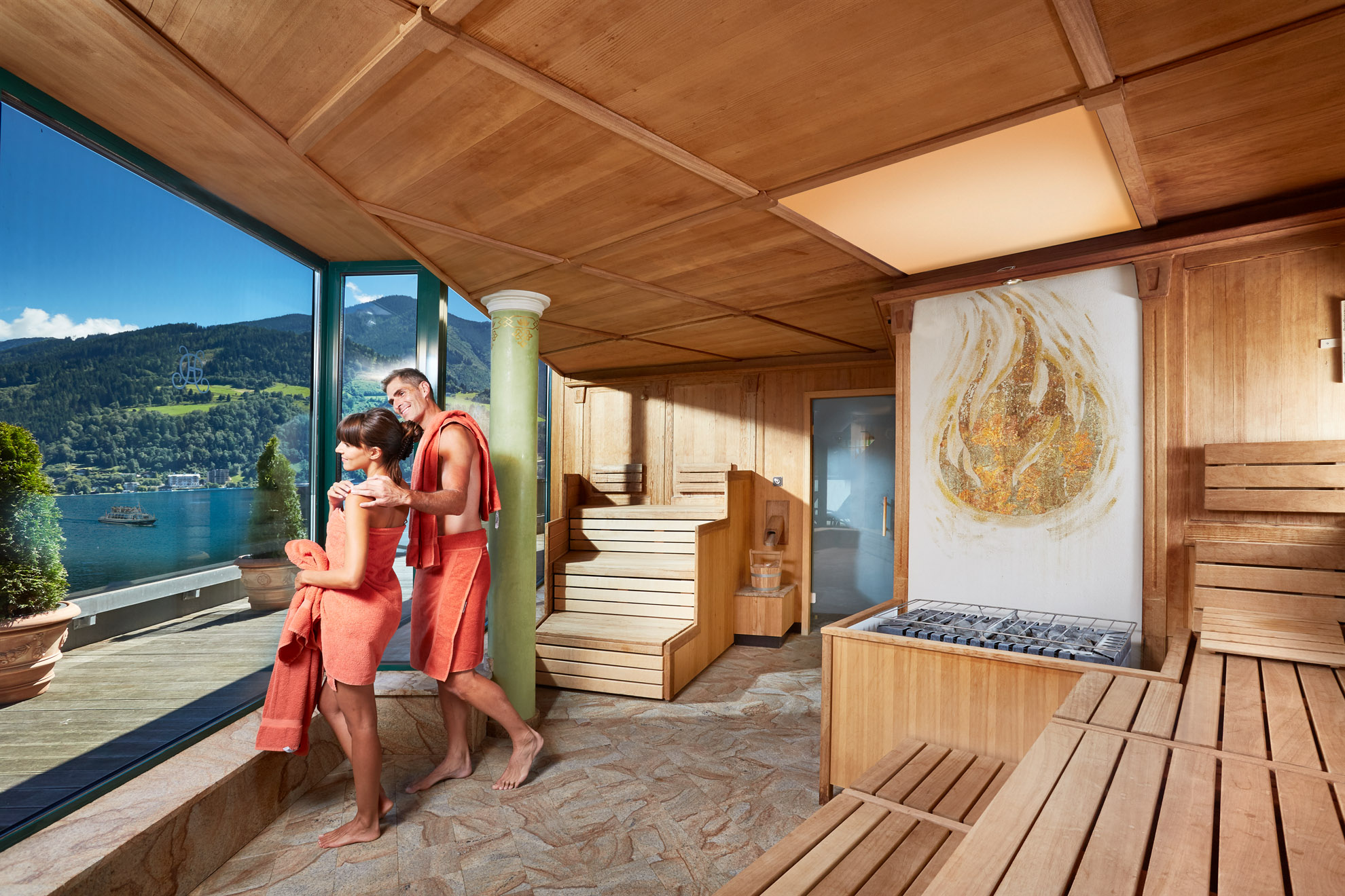 Luxushotel: Finnische Sauna im GRANDSPA - Grand Hotel Zell am See