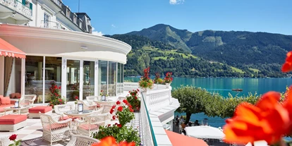 Luxusurlaub - Hotel-Schwerpunkt: Luxus & Familie - Seebar Terrasse - Grand Hotel Zell am See