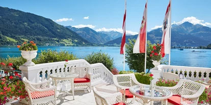 Luxusurlaub - Hotel-Schwerpunkt: Luxus & Familie - Seebar Terrasse - Grand Hotel Zell am See