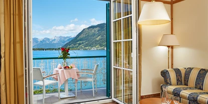 Luxusurlaub - Hotel-Schwerpunkt: Luxus & Familie - Ausblick Zimmerbalkon - Grand Hotel Zell am See