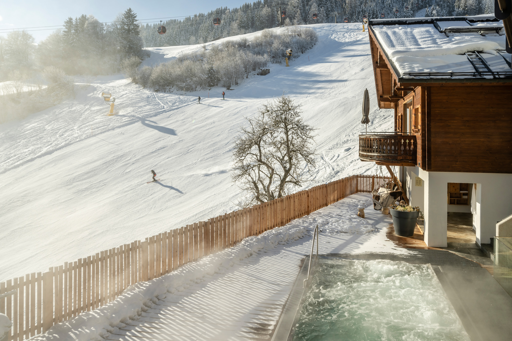 Luxushotel: Ausblick auf die Piste - Das Goldberg