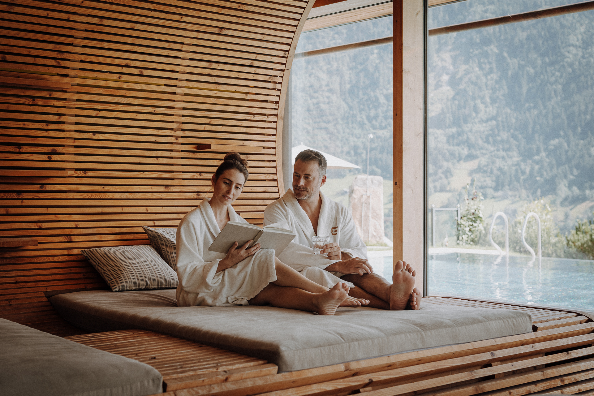 Luxushotel: Ruheraum im Saunabereich - Das Goldberg