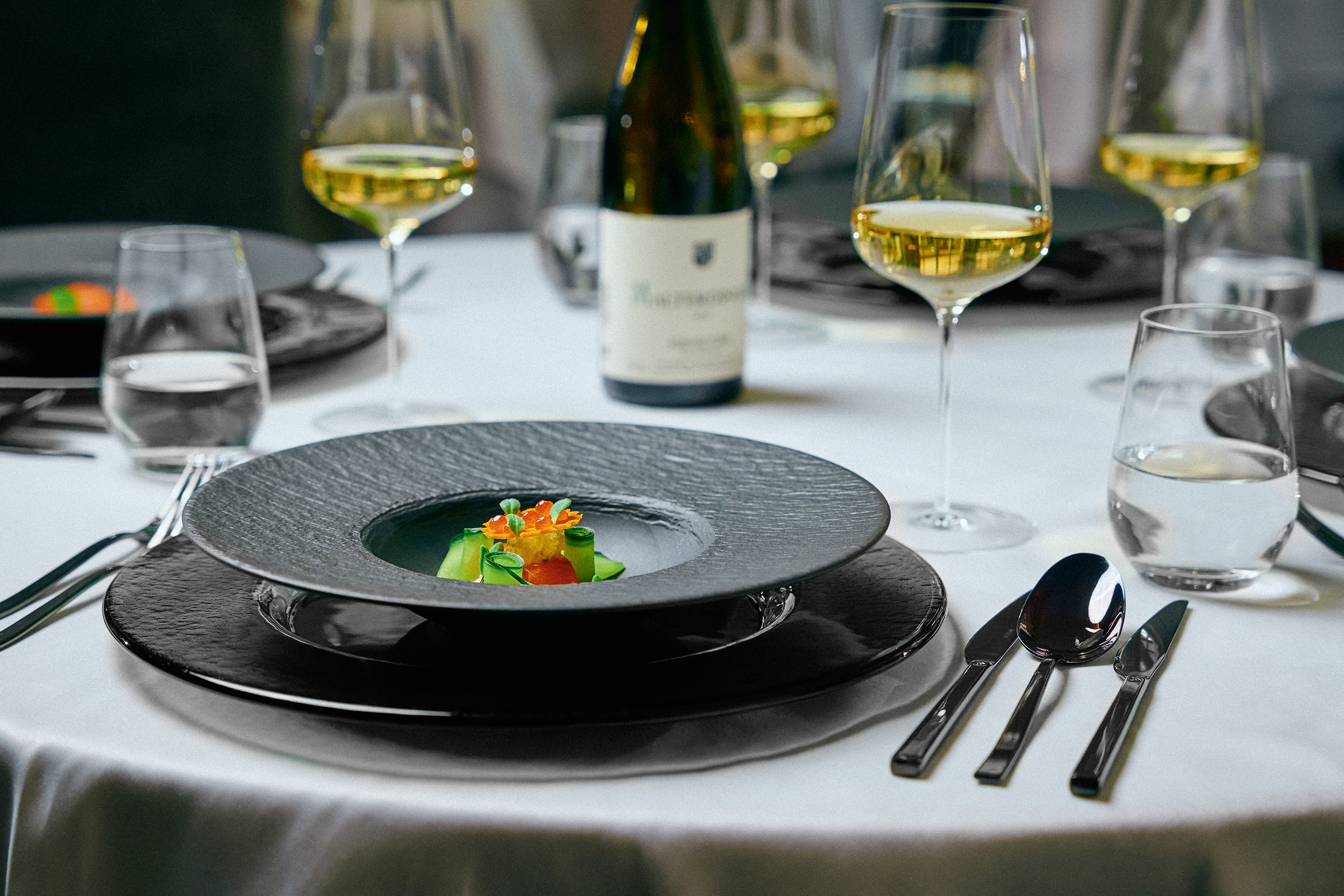 Luxushotel: Vorspeise: Dry Aged Lachs - 5* Wellness- & Sporthotel Jagdhof