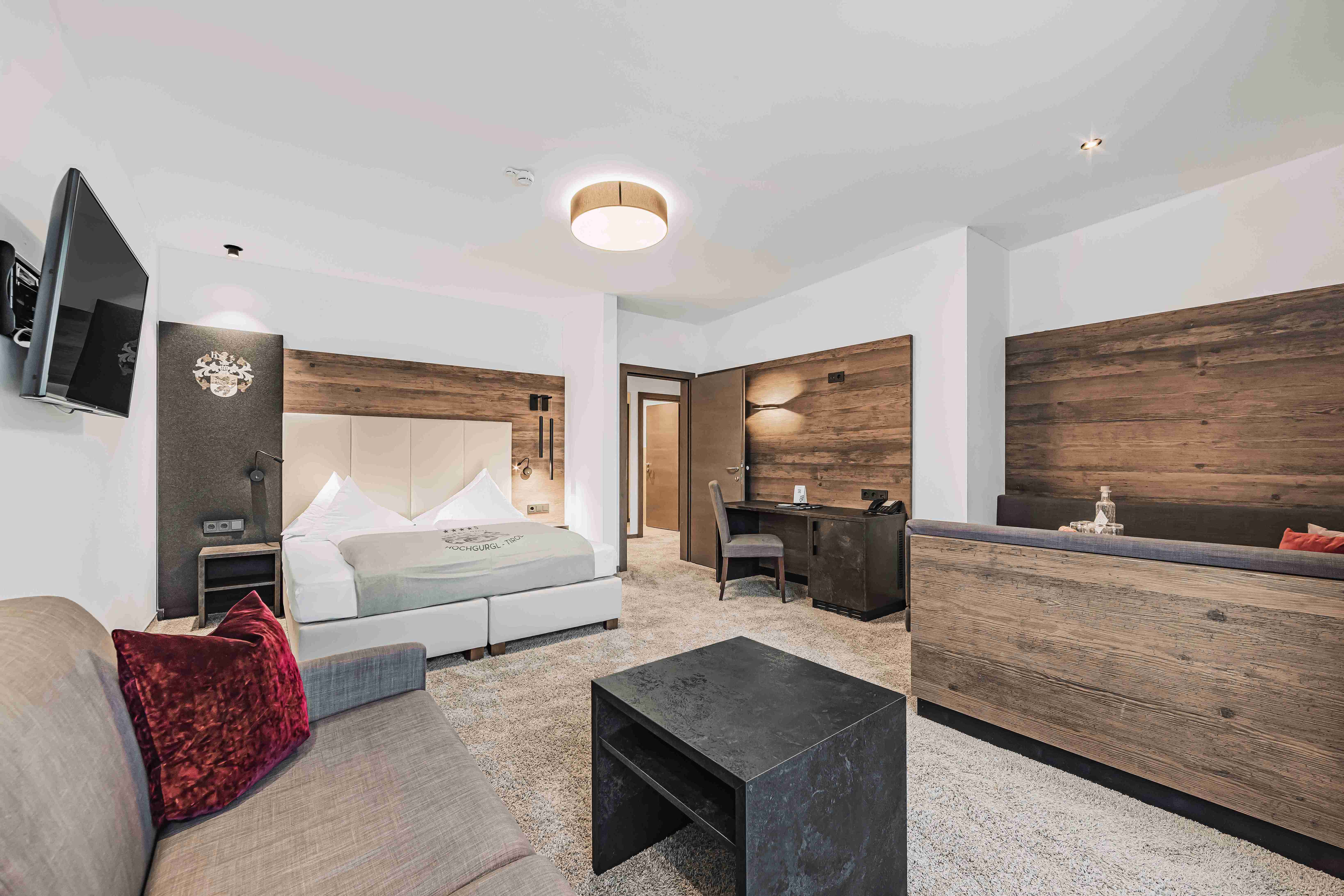 SKI | GOLF | WELLNESS Hotel Riml Zimmerkategorien Suite Gletscherblick