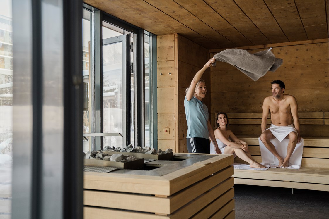 Luxushotel: Sauna im Winter - Gesundheitsresort Lebensquell Bad Zell
