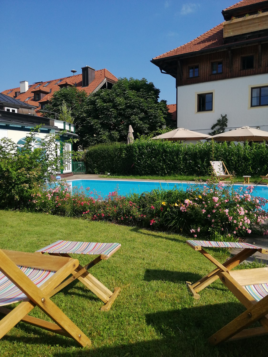 Luxushotel: Aussenpool - Romantik Spa Hotel Elixhauser Wirt