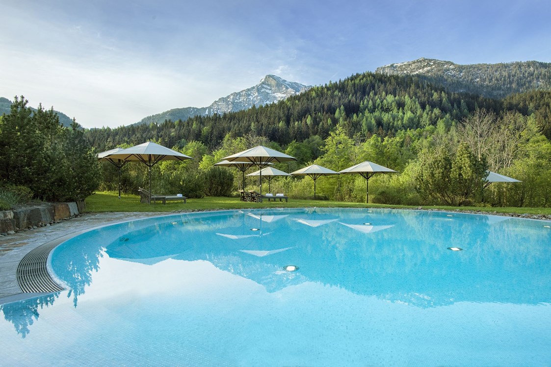 Luxushotel: Kempinski The Spa Outdoor Pool - Kempinski Hotel Berchtesgaden