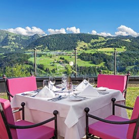 Luxushotel: Restaurant-Terrasse - Allgäu Sonne