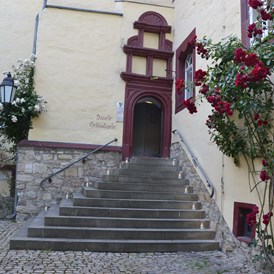 Luxushotel: Eingang Capelle - Wasserschloss Westerburg
