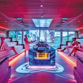 Luxushotel: Die große Panorama-Eventsauna - Wellness & SPA Resort Mooshof 