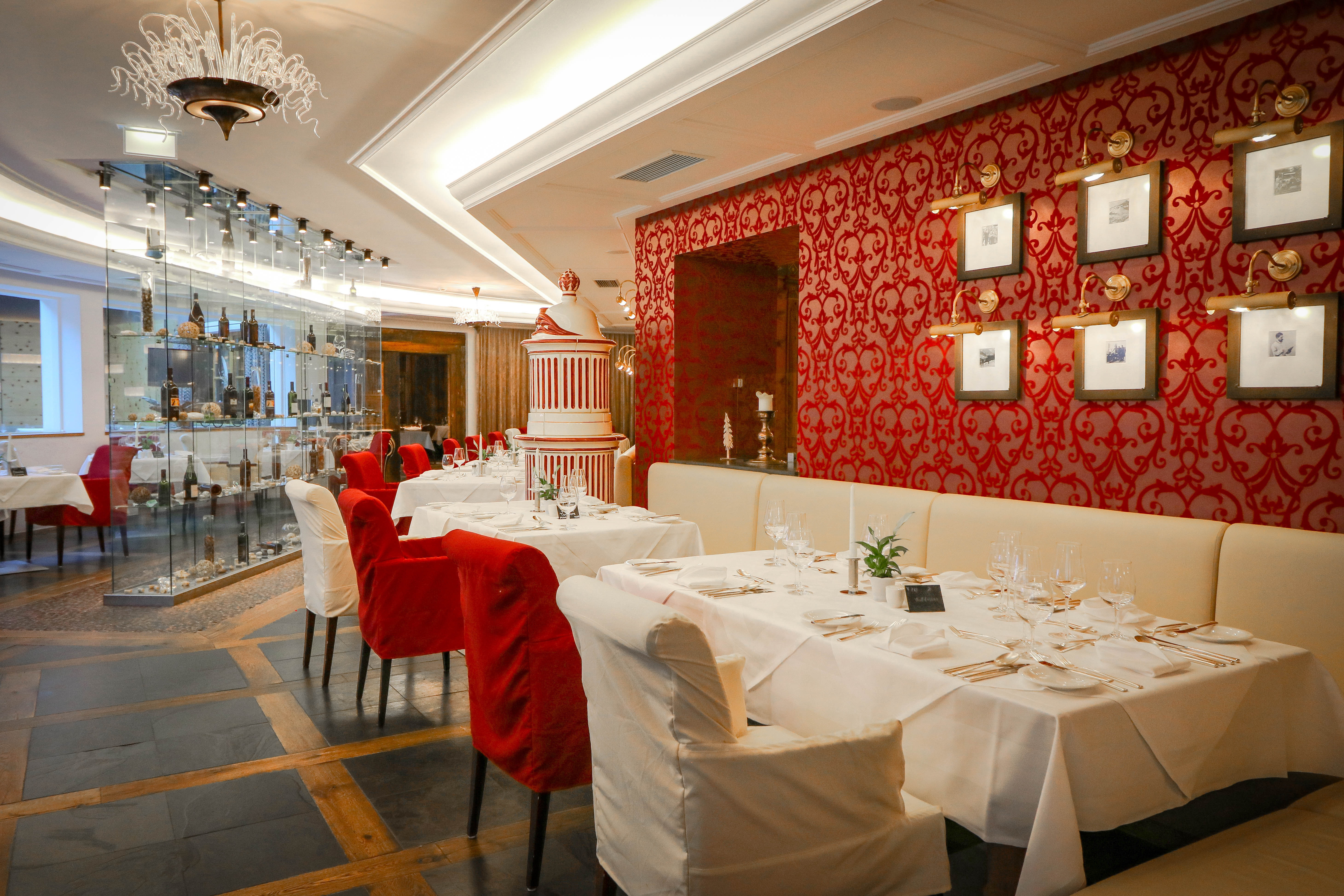 Luxushotel: Restaurant im Hotel Alpine Palace -  5* Hotel Alpine Palace