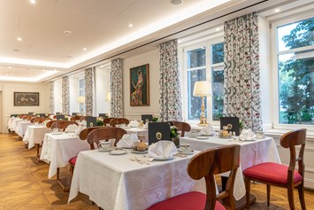Luxushotel: Hotel Sacher Salzburg, Frühstücksbereich Salzachzimmer - Hotel Sacher Salzburg