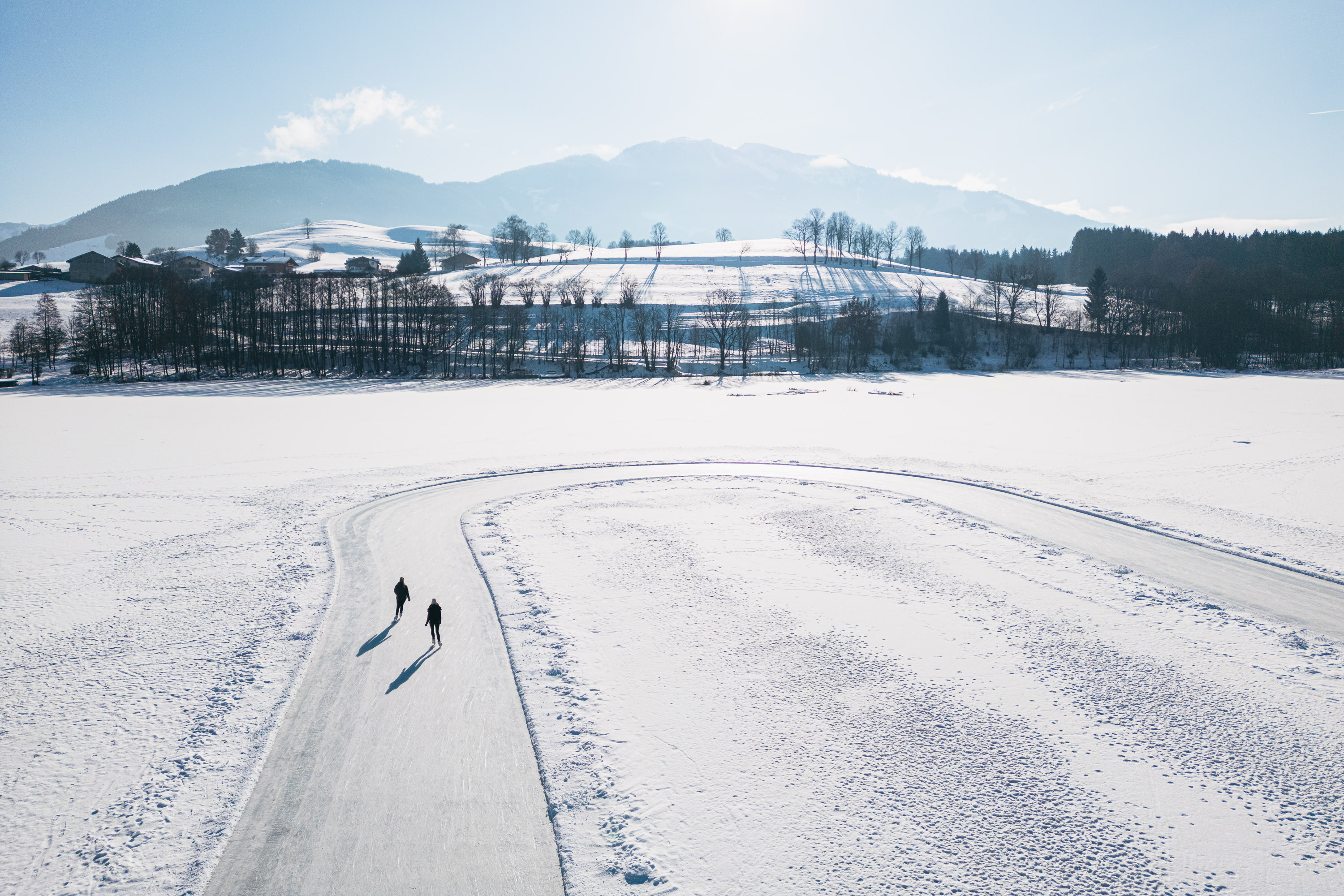 Luxushotel: Eislaufen auf dem Ritzensee (Schlittschuhe  - Ritzenhof – Hotel und Spa am See