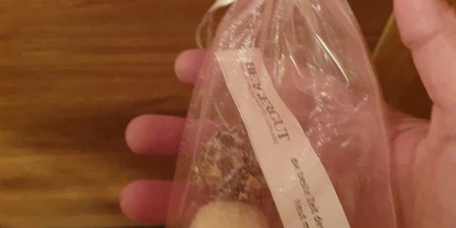 Luxusurlaub - Restaurant: Gourmetrestaurant - Oberösterreich - Betthupferl....hängt abends an der Tür🥰 - Genießerhotel Bergergut ****s