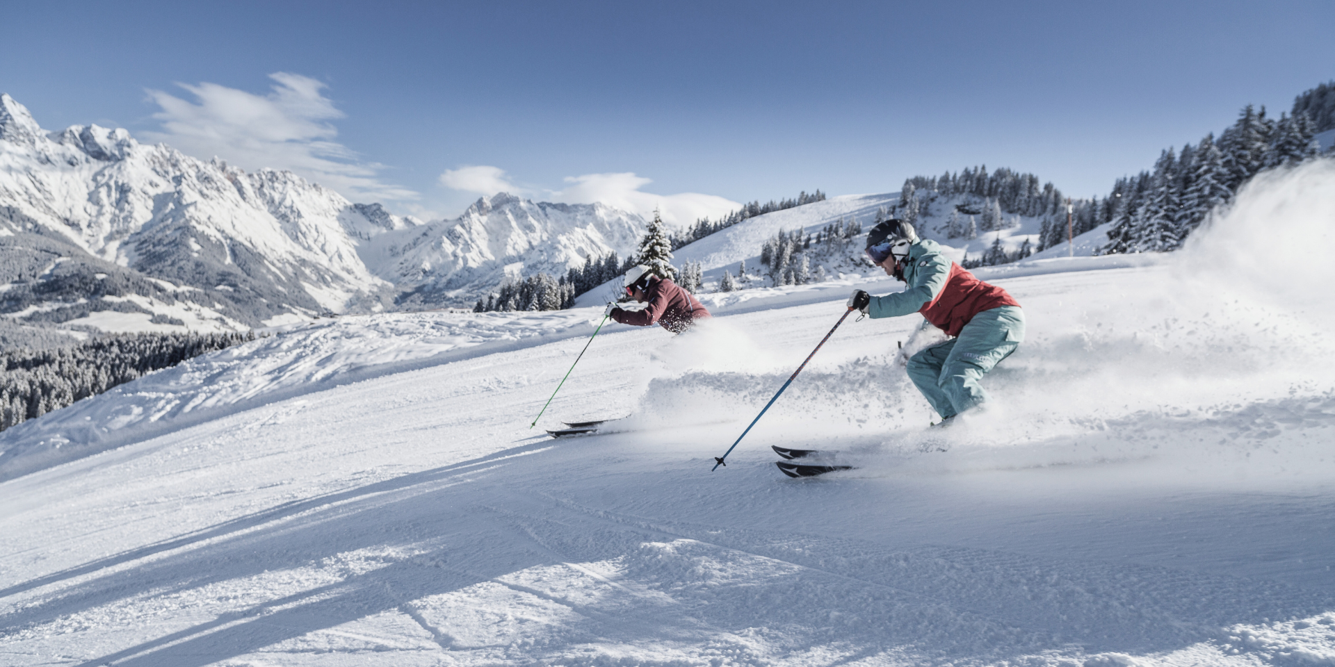 Luxusurlaub - Österreich - Strahlender Sonnenschein, frischer Pulverschnee und das imposante Panorama des Hochkönigs – beim Skifahren in Maria Alm spürt man die Freiheit der Alpen. Perfekt präparierte Pisten, gemütliche Hütten und herrliche Ausblicke machen den Winterurlaub im Salzburger Land zum unvergesslichen Erlebnis. Ide - die HOCHKÖNIGIN - Mountain Resort