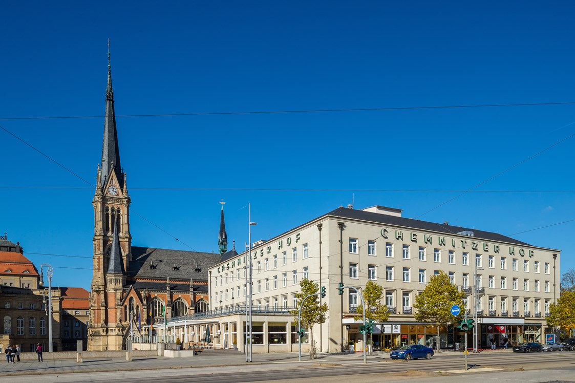 Luxushotel: Außenansicht - Hotel Chemnitzer Hof