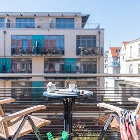 Luxushotel: Balkon Familienzimmer - Strand-Hotel Hübner