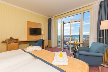 Luxushotel: Doppelzimmer mit Meerblick - Strand-Hotel Hübner