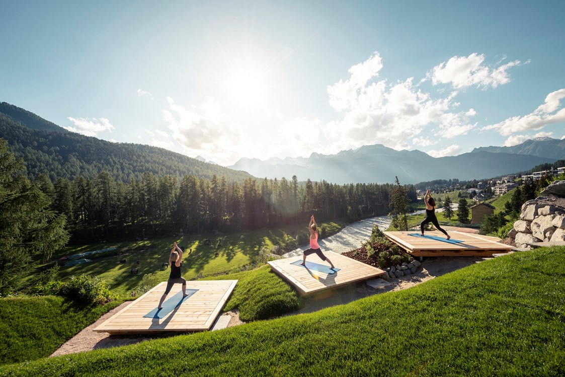 Luxushotel: Spa  Yoga Plattform - Grand Hotel Kronenhof