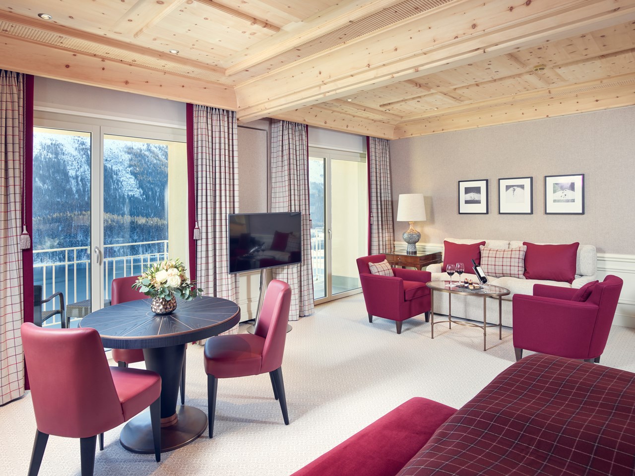 Kulm Hotel St. Moritz Zimmerkategorien Deluxe Junior Suite Seeseite Süd