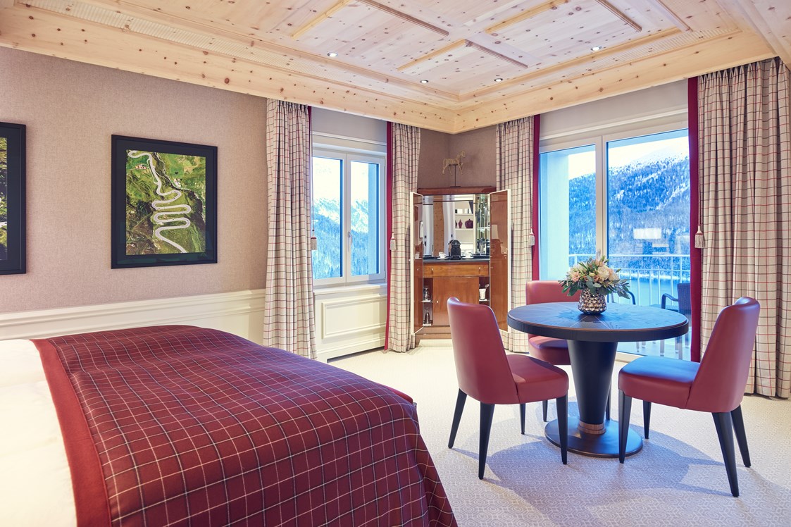Luxushotel: Junior Suite Deluxe Süd - Kulm Hotel St. Moritz