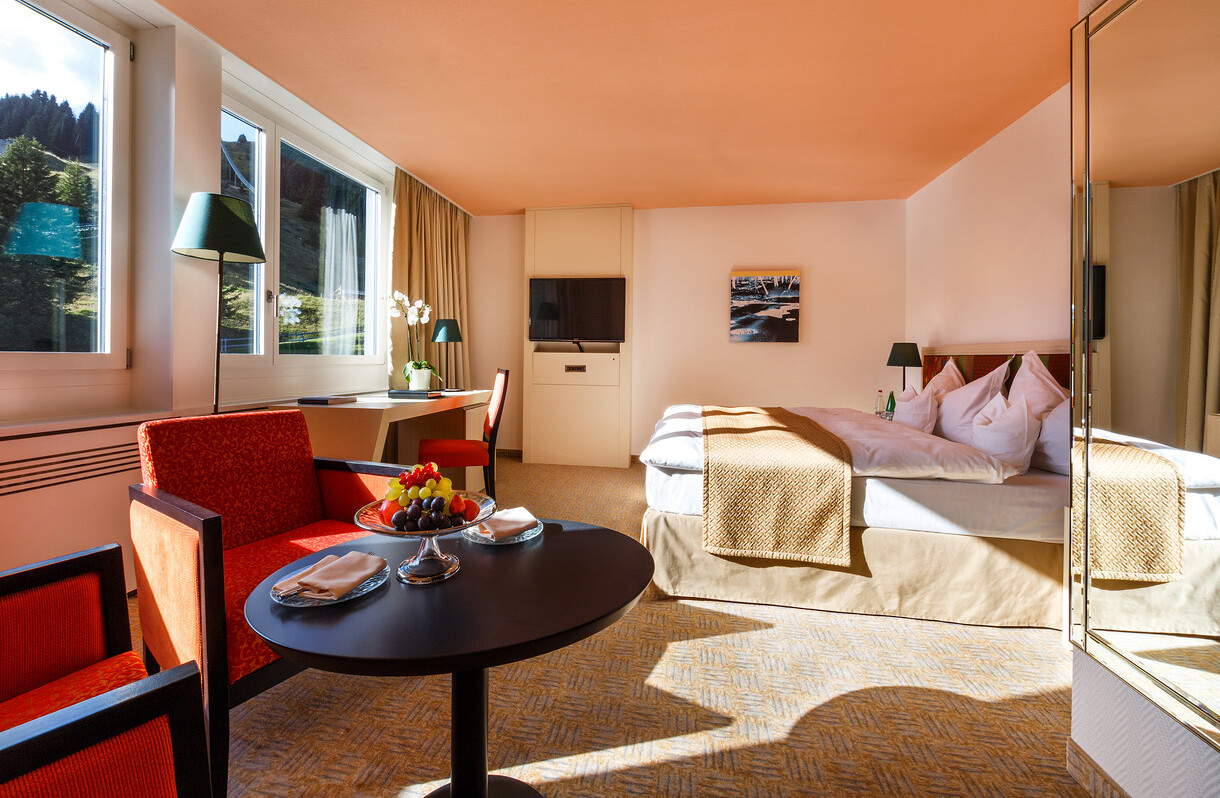 Tschuggen Grand Hotel Zimmerkategorien Bergoase Doppelzimmer