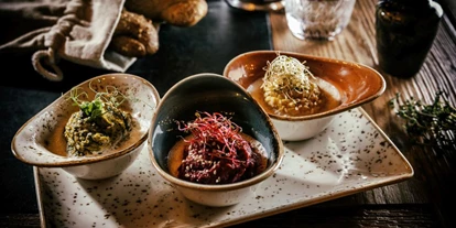 Luxusurlaub - Hotel-Schwerpunkt: Luxus & Sport - Gericht im Restaurant Twist - Valsana Hotel Arosa