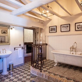 Luxushotel: Hotel de la Ferme Murtoli, Catarella suite bathroom - Hotel de la Ferme - Murtoli