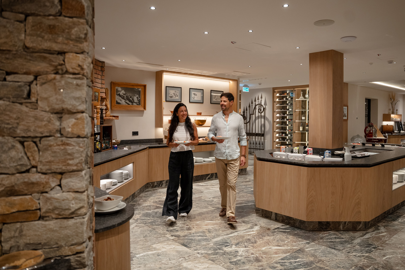 Luxushotel: Frühstücksbuffet mit großer Auswahl - Hotel DIE POST am Ortler