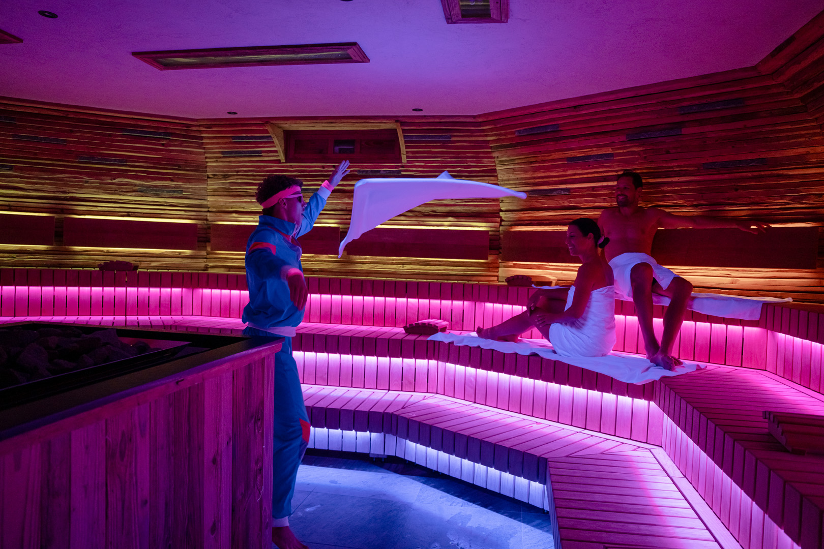 Luxushotel: Sauna Aufguss - Hotel DIE POST am Ortler